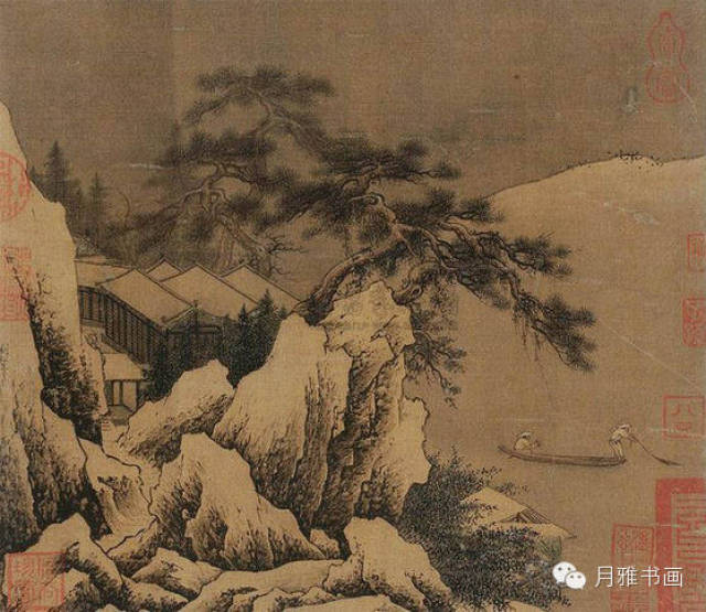 南宋刘松年的山水画，小景大意境！_搜狐网