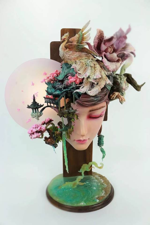 秋鸾-广寒宫》这位80后小伙的雕塑，美得让日本专家感到震撼！_搜狐网