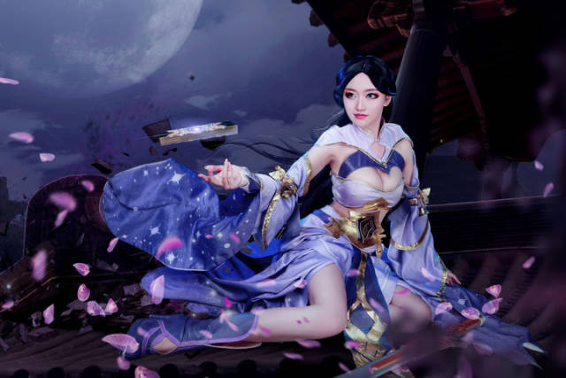 王者荣耀 紫霞仙子cosplay 我在你心里留下了一样东西