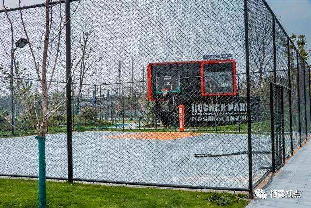 两处洛克公园篮球场分布在 体育公园的一角.