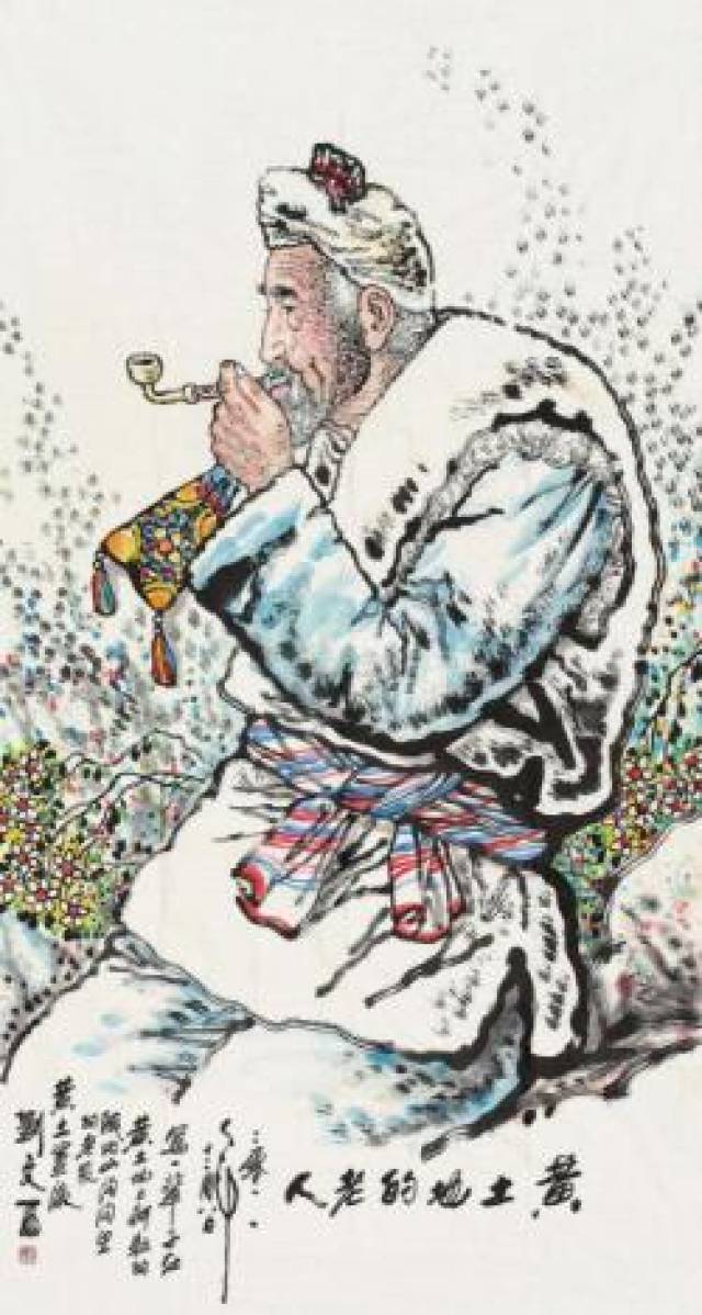 劉文西 人物画 掛け軸 中国画 三尺中堂 中国美術 水墨人物図 174×77cm 当代最负盛名的中国画人物画家刘文西_搜狐网