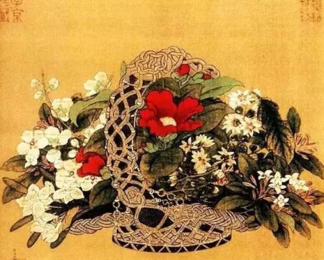 南宋 李嵩《花篮图》 平台声明