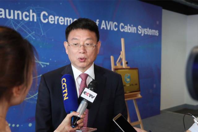 2018范堡罗航展,航空工业副总经理陈元先接受记者采访