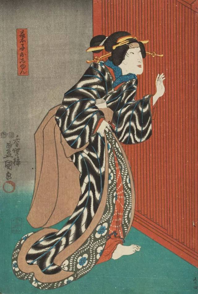 《源氏十二月 皋月 》 歌川国贞是主导幕末晚期浮世绘界的歌川派最