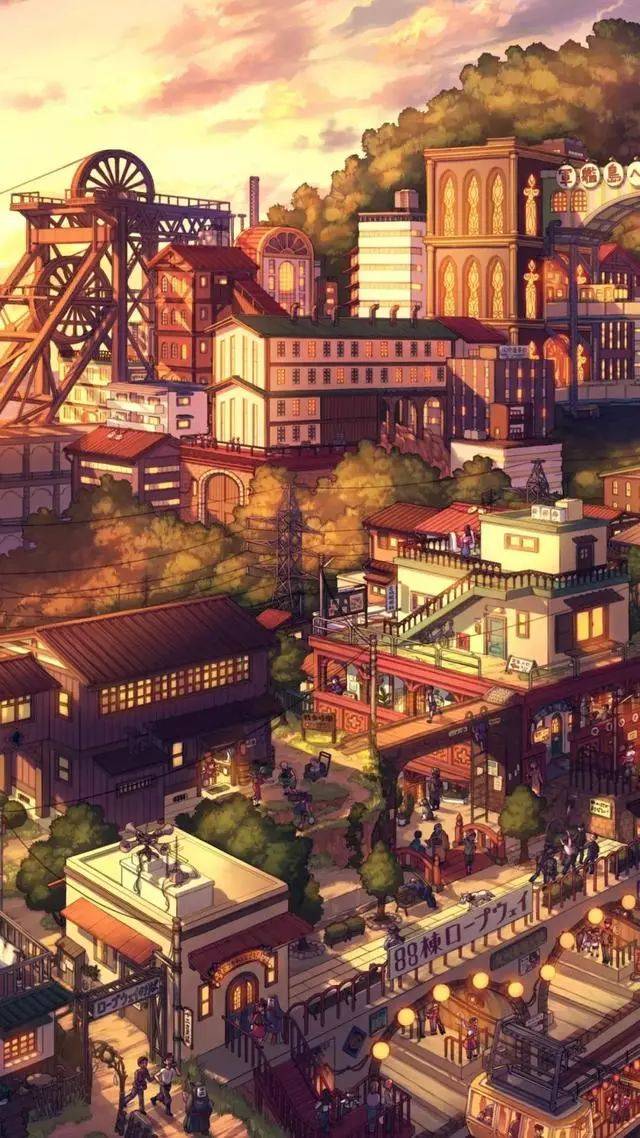 那些美到窒息的动漫场景,每一帧都可以拿来做壁纸