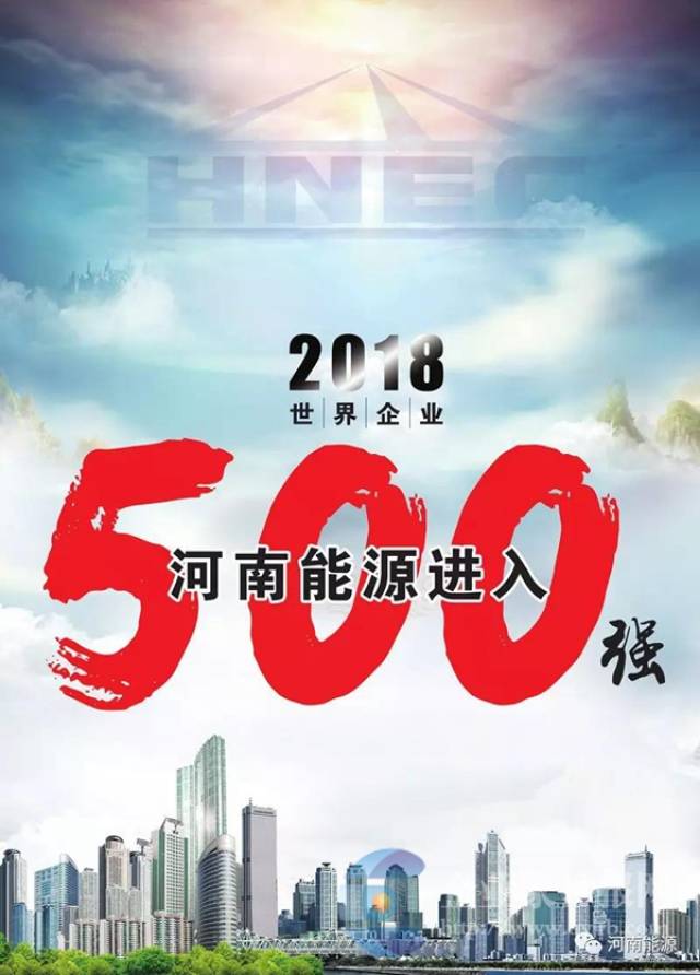 河南能源化工集團再次入圍2018《財富》世界500強榜單