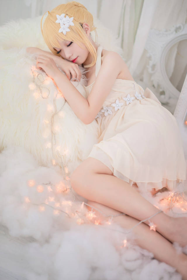 福利|fate|少女亚瑟王cos,唯美的让人不敢直视