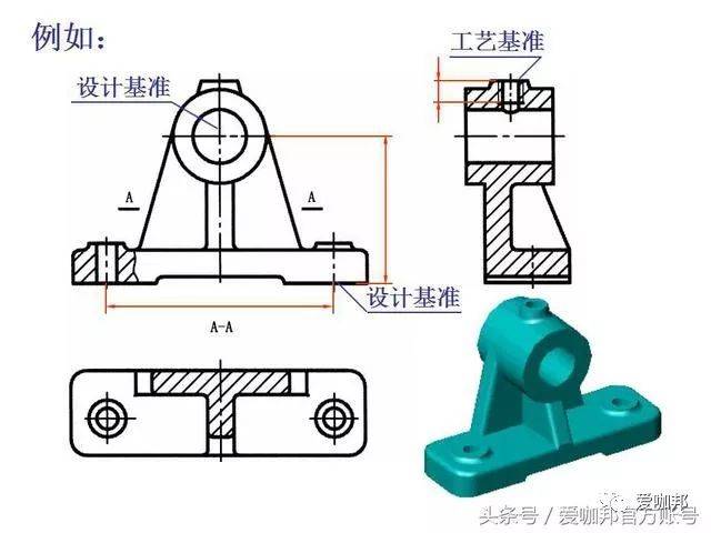 cad零件图标注图片