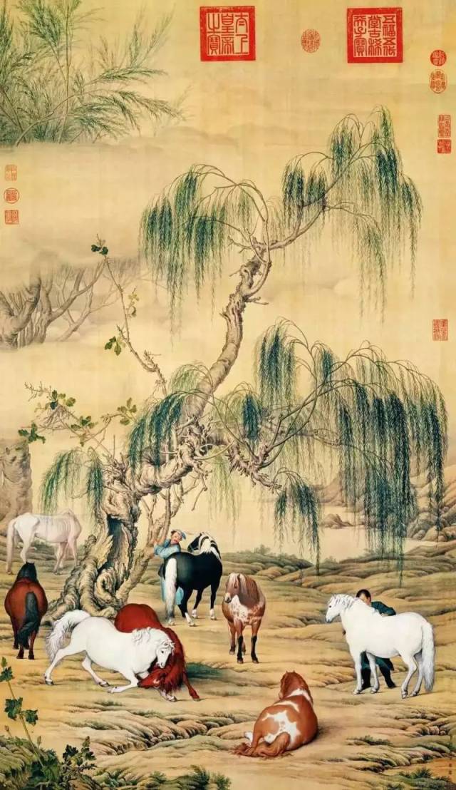 郎世宁最经典的百幅作品（高清，值得收藏！）_手机搜狐网