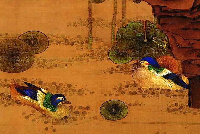 明，陈洪绶《荷花鸳鸯图》欣赏_搜狐网