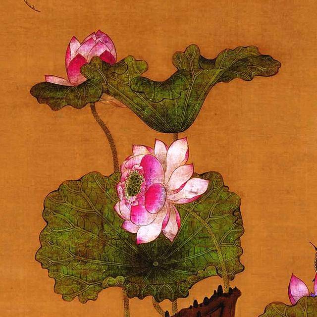 明，陈洪绶《荷花鸳鸯图》欣赏
