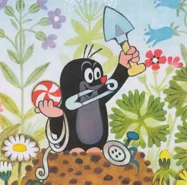 在森林里跑啊跑,突然,老鼠毛蹄在一朵大蘑菇后面问他:"哎,鼹鼠先生,风