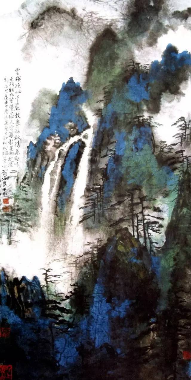 刘海粟山水：色彩绚丽，气格雄浑_搜狐网