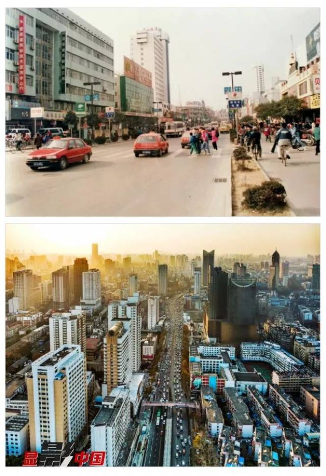 开一看,16组对比照令人惊叹吸引了人们的眼球"显影中国"的一组封面图