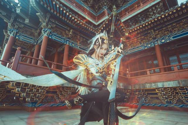 cosplay正片 剑网三 苍云雪河盾娘