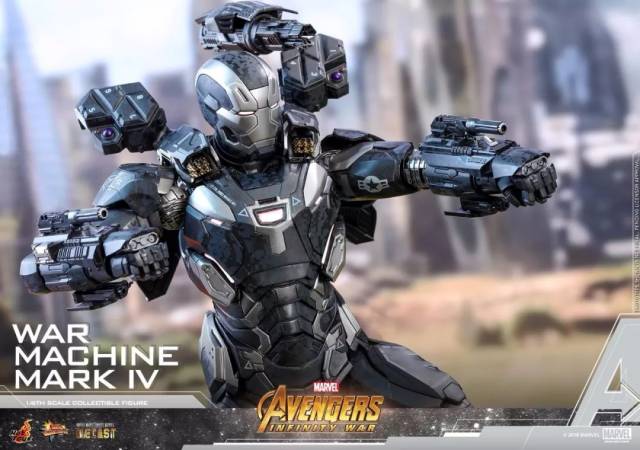 新品预定 hottoys 1/6 压铸合金 mms499d26 复联3 战争机器mk4