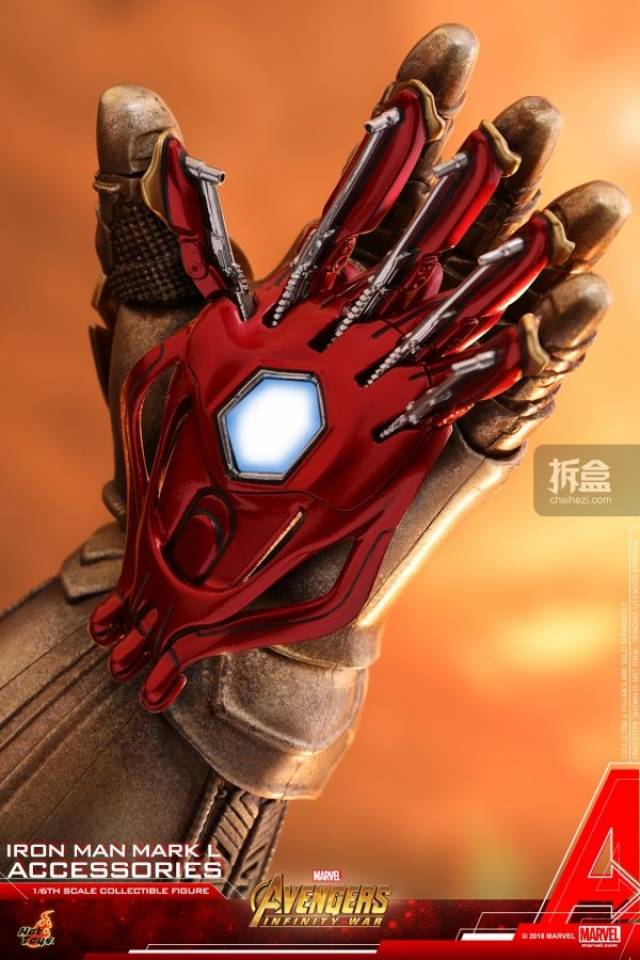 hottoys 漫威电影《复仇者联盟3:无限战争》 钢铁侠mk50 1:6配件包