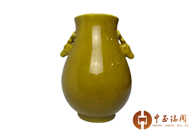 船木研兒　手付壺　黄釉　鹿 船木研兒 手付壺 黄釉 鹿 船木研兒 手付壺 黄釉 鹿 - メルカリ