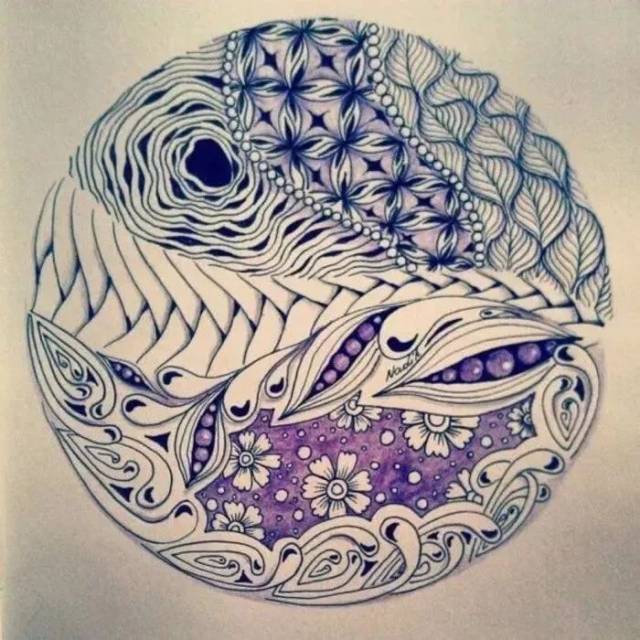 黄浦区公共文化资源配送活动预告点线面组合的绝美画作丨创意禅绕画