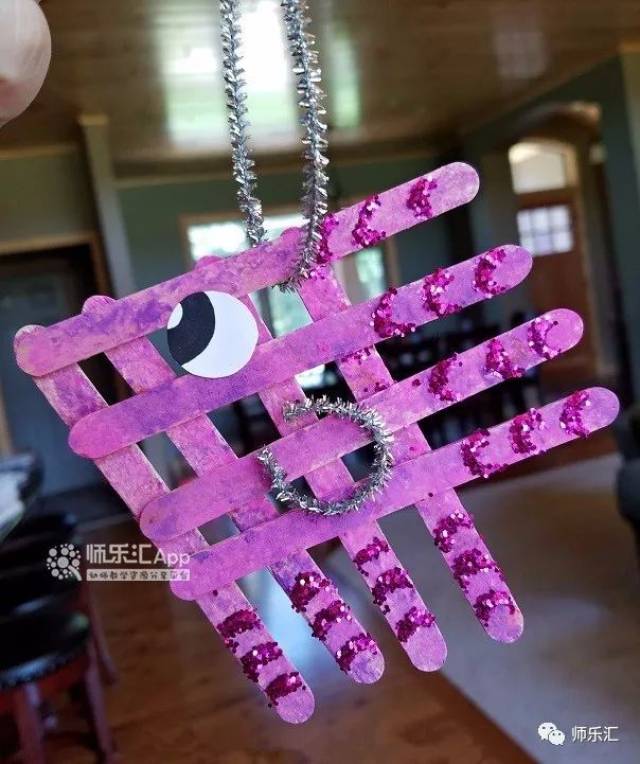 为大家分享一些雪糕棒创意 点击图片即可查看详细制作过程哦~ 五角星