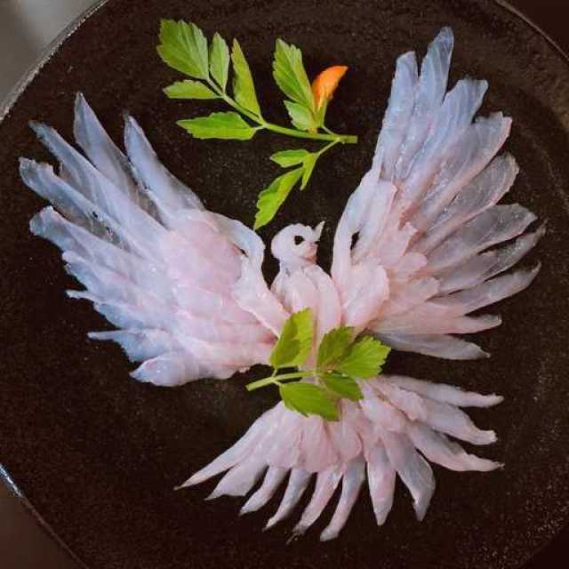 艺术家把生鱼片摆盘玩出新高度,一幅幅精美画面让你不忍下口