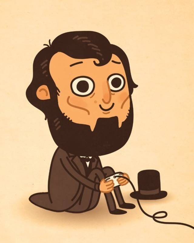 美国插画师 mike mitchell 一组q萌的小人插画