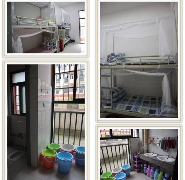 宿舍是8人间制,每层有卫生间及洗漱台,让学生体会集体生活的包容及