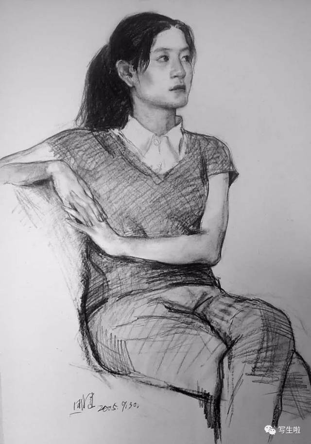 【写生啦】曲湘建素描人物写生(附步骤图)