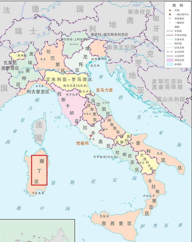 当今世界上正在闹独立的地区之四十一:撒丁岛(意大利)