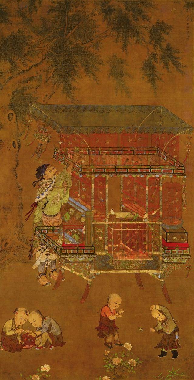 明·计盛《货郎图》现藏故宫博物院，高清大图_搜狐网