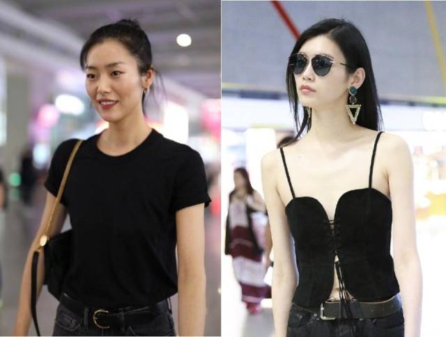 奚梦瑶穿吊带搭长筒靴是冷还是热?刘雯简简单单照样时髦到起飞!