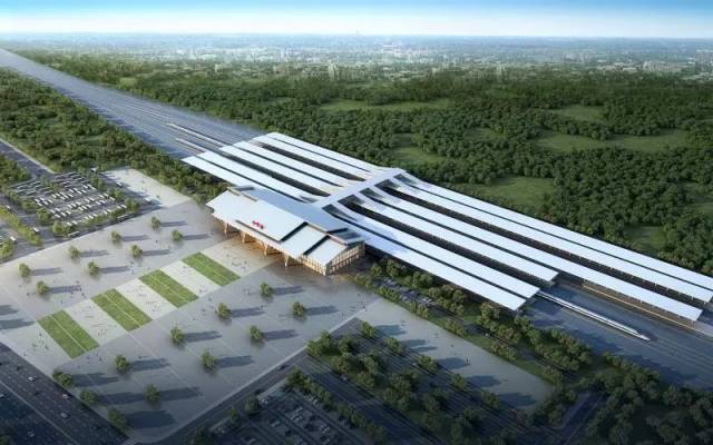 位于金海湖新区境内的 毕节站是成贵线沿线最大的旅客车站,站房为线侧