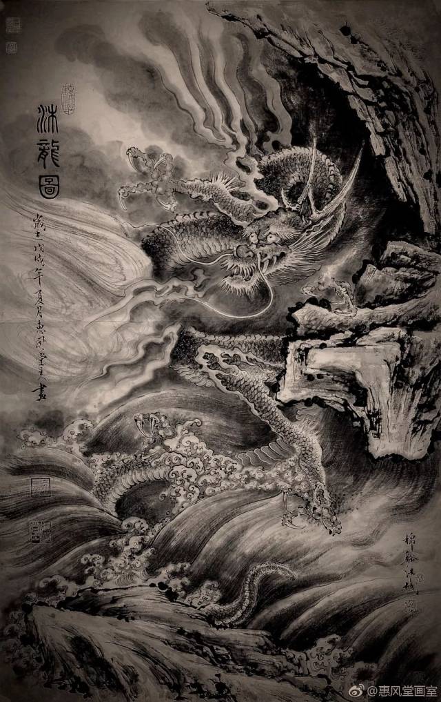 九龙绘——来自棉湖青年杨浩城的绘画作品