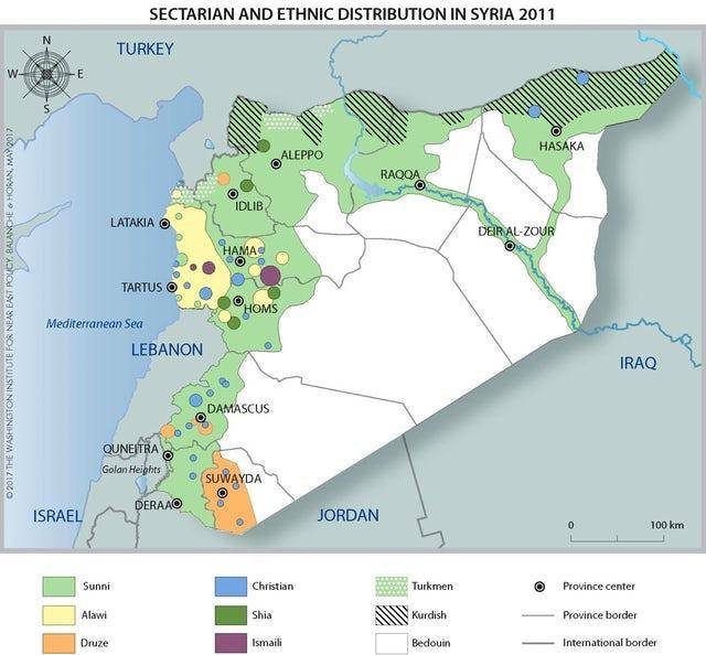 叙利亚民族分布图图片