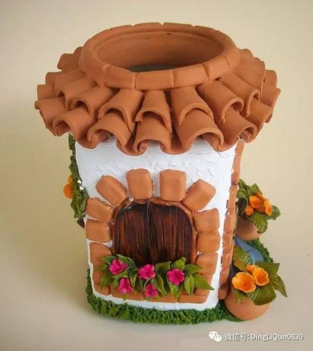 【粘土作品】精美的罐子装饰作品欣赏