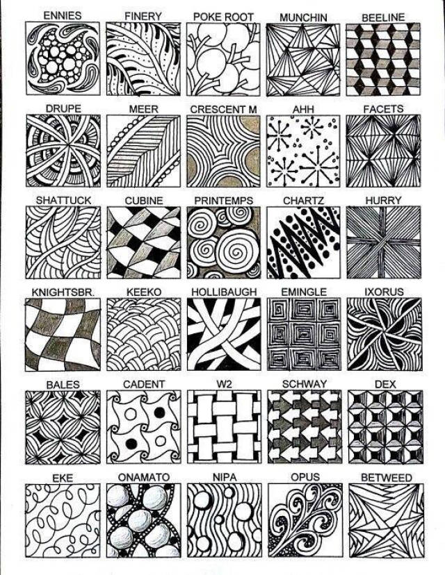 入门画的缠绕图片,简单好看的禅绕画图片,禅绕画初学入手(第2页)_大山谷图库