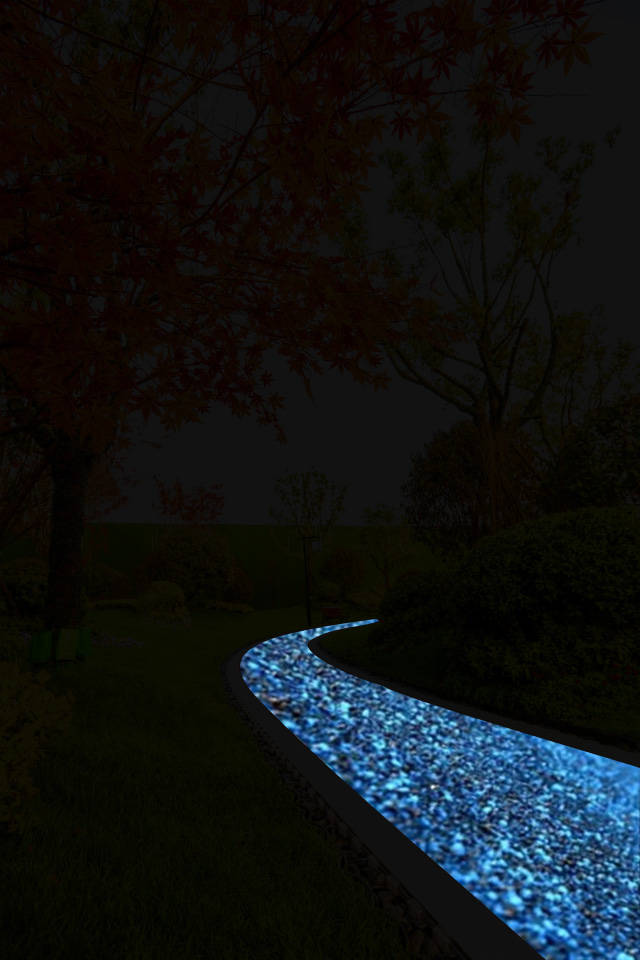 小区里有夜光跑道,夜跑族们有福啦