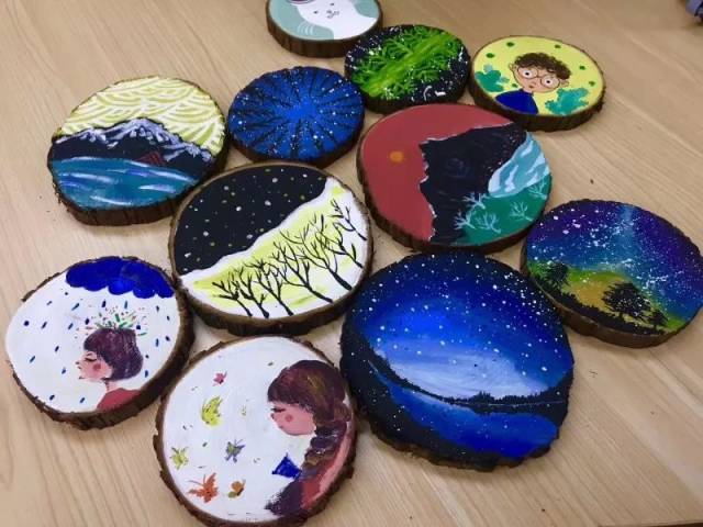 木片粘贴画,木片贴画,木片画图片_大山谷图库