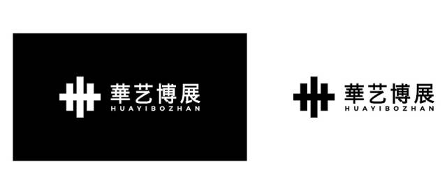 【logofree】点评华艺博展logo设计提案