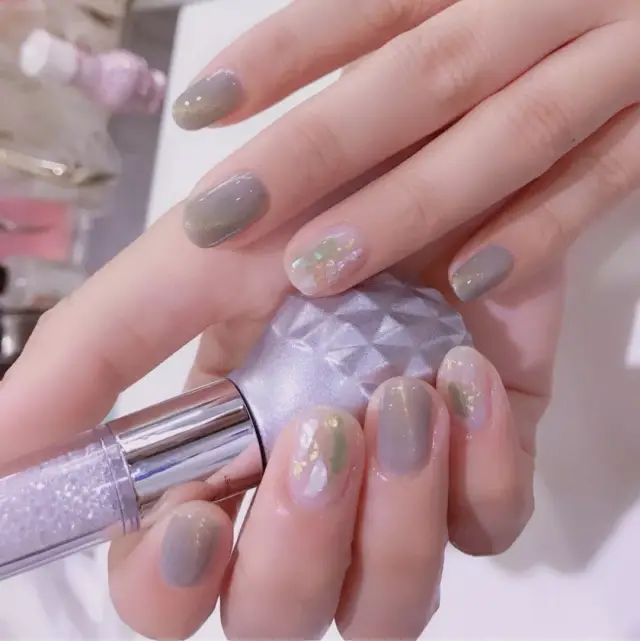 玉石猫眼美甲夏日也清凉