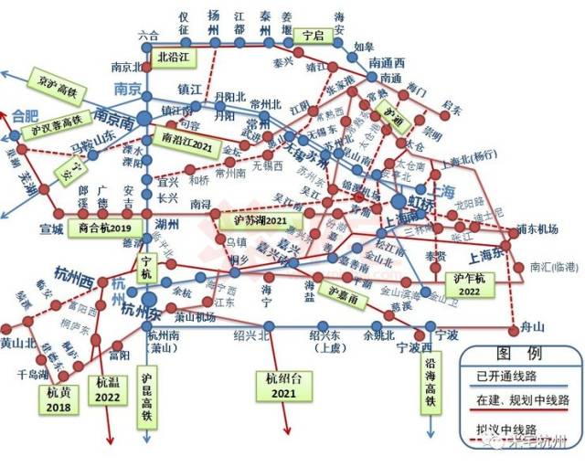 滬寧杭地區2030年高鐵網絡規劃圖 從上述兩張規劃圖上可以看出,太倉