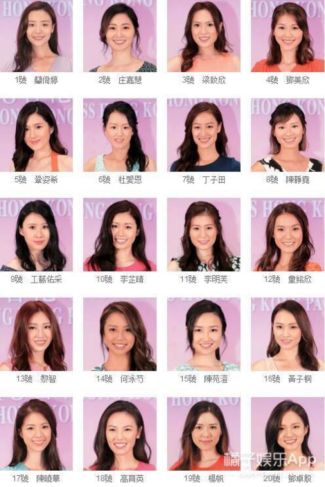 香港小姐名单图片