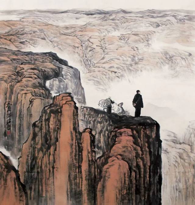 国画大师笔下的军人,英姿飒爽!