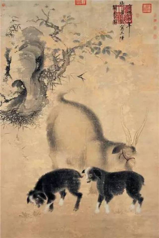 传承】明清绘画中的画羊图说_搜狐网