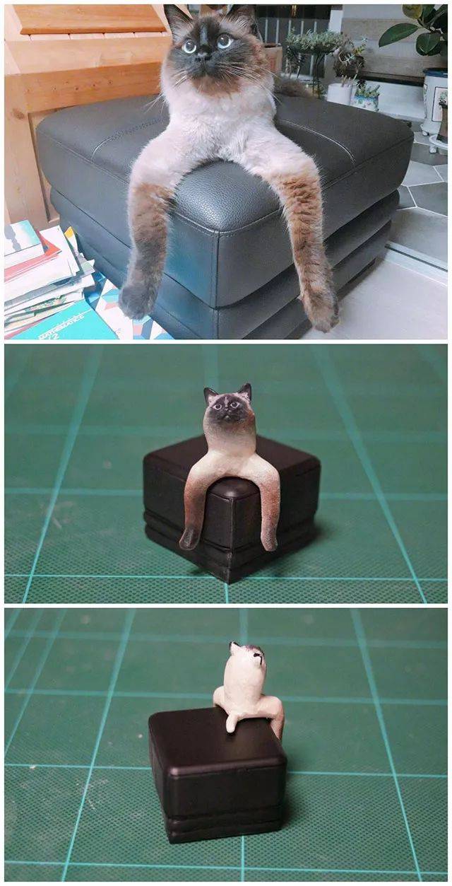 国外有个手办大神meetissai 把网上的沙雕图片做成手办.