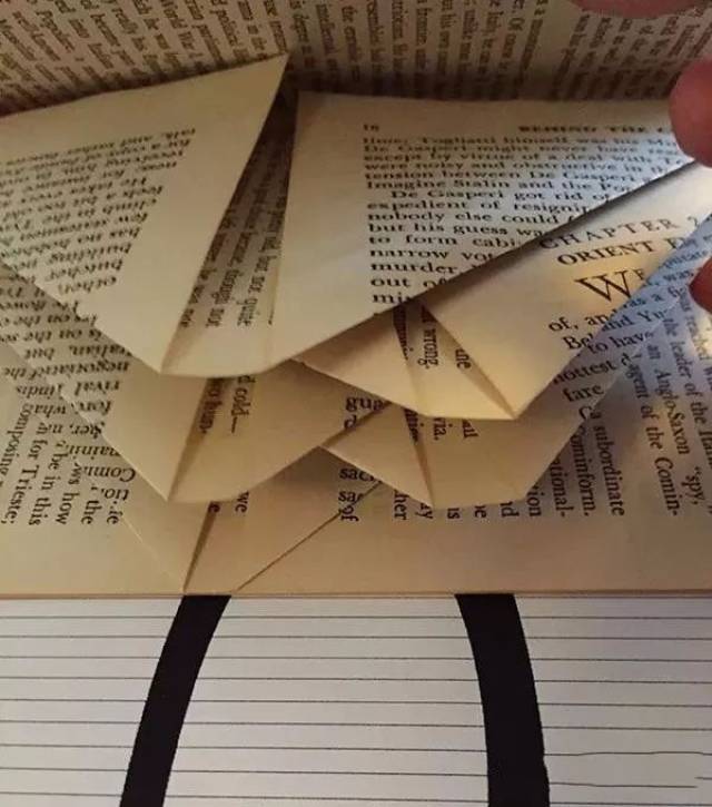 3 种方法告诉你,不用的书,就这样折一折,太美了 (附教程)