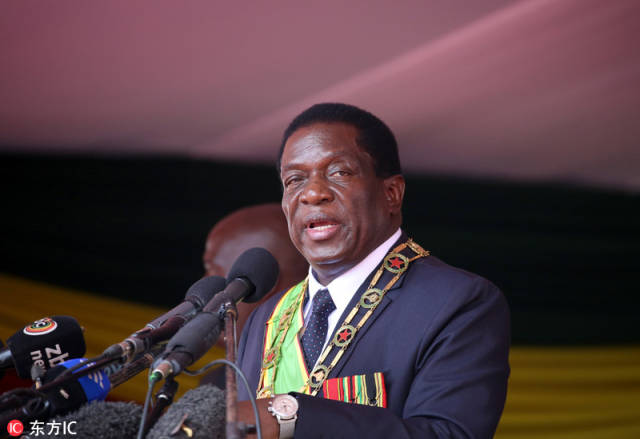 津巴布韦大选结果公布:现任总统姆南加古瓦胜选