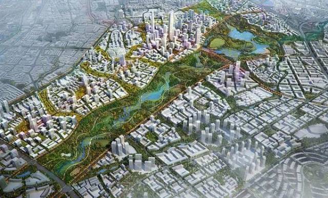 巫家坝中央公园效果图根据招标公告,巫家坝片区中央公园位于巫家坝