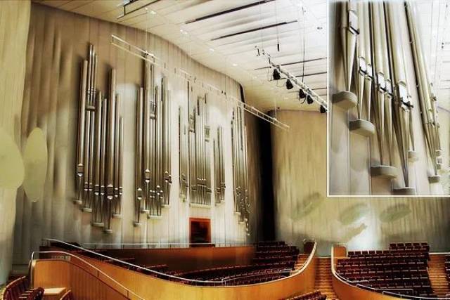 坐落于东方艺术中心音乐厅的管风琴陆家嘴信托荣誉呈现2018东方市民