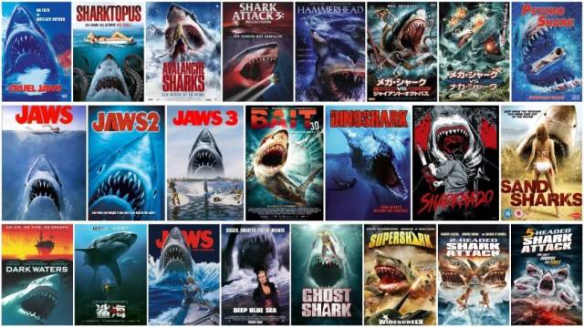 巨齿鲨vs五头鲨图片